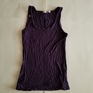 Charlotte Russe Purple Tank Top Shirt Size Med
